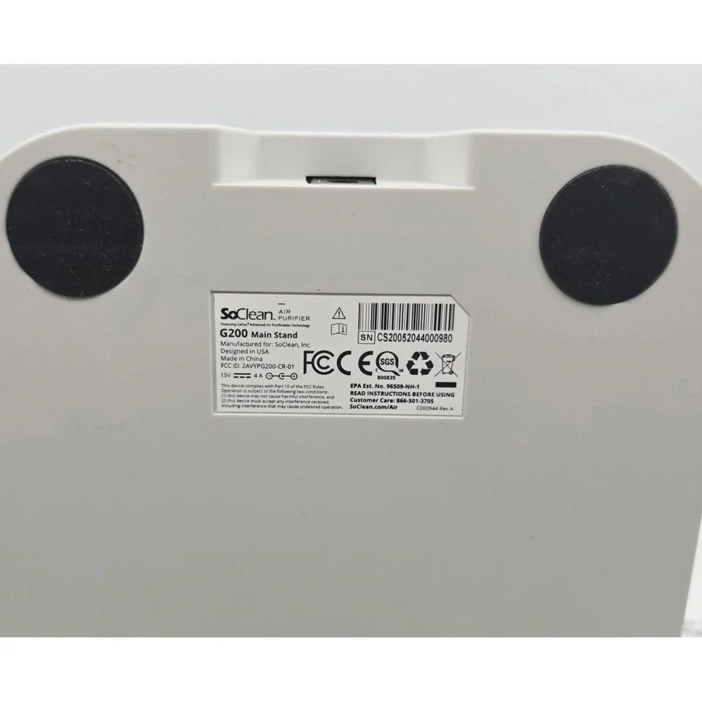 SoClean‎ G200 Advanced Air Purifier New Parts Only - Base Remote Power